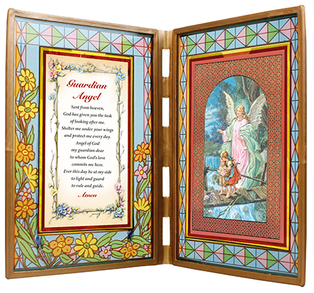 Glass Plaque/Guardian Angel