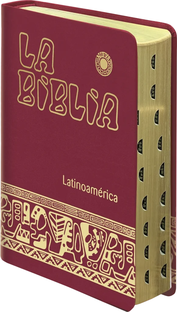 Spanish Bible: Large Print Hardcover Golden edge + finger pull