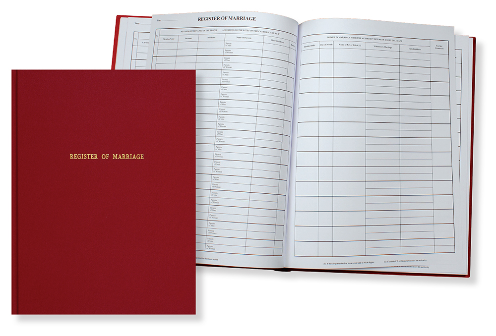 Book - Register of Marriages/Red 200 LEAF