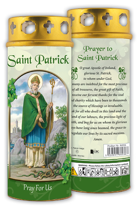 Candle St Patrick  Windproof