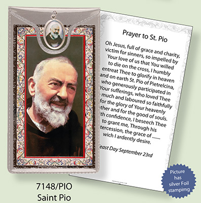 Medal leaflet of Pade Pio