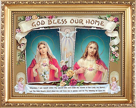Wood Framed Picture/House Blessing