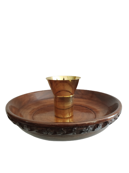 Wooden Open Chalice
