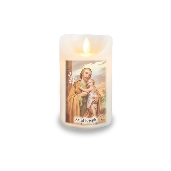 LED Candle/Scented Wax/Timer/St.Joseph