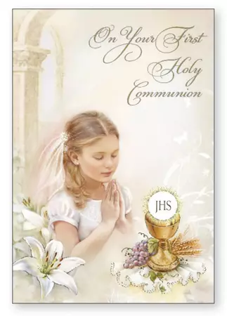 Communion Card - Girl