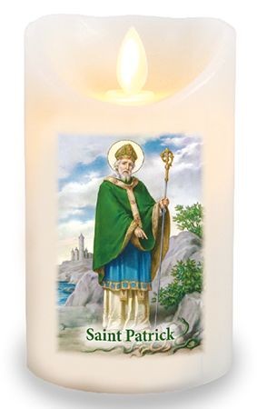 LED Candle/Scented Wax/Timer/St.Patrick