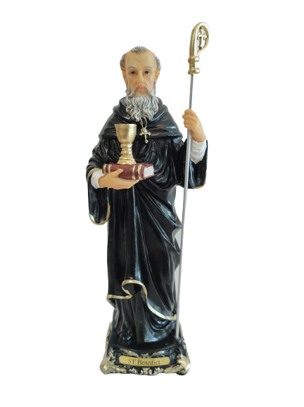 St Benedict Statue 8 Inch