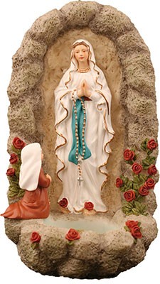 Resin Lourdes Font 6 Inch