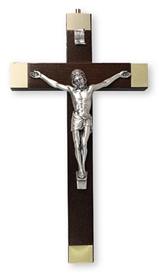 Walnut Wooden Crucifix