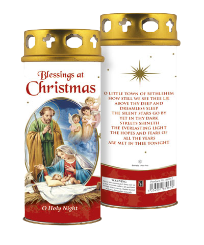 Candle/Christmas Blessings/Windproof Cap