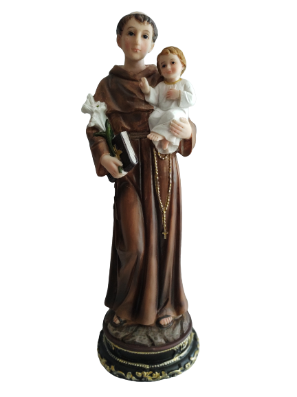 St Anthony & Child Statue (Polyresin) 12 Inch