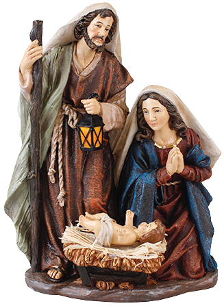 Nativity Set/Resin/Holy Family - 8 Inch