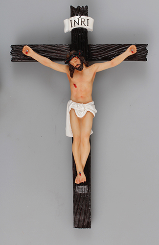 Florentine Resin Hanging Crucifix 16inch