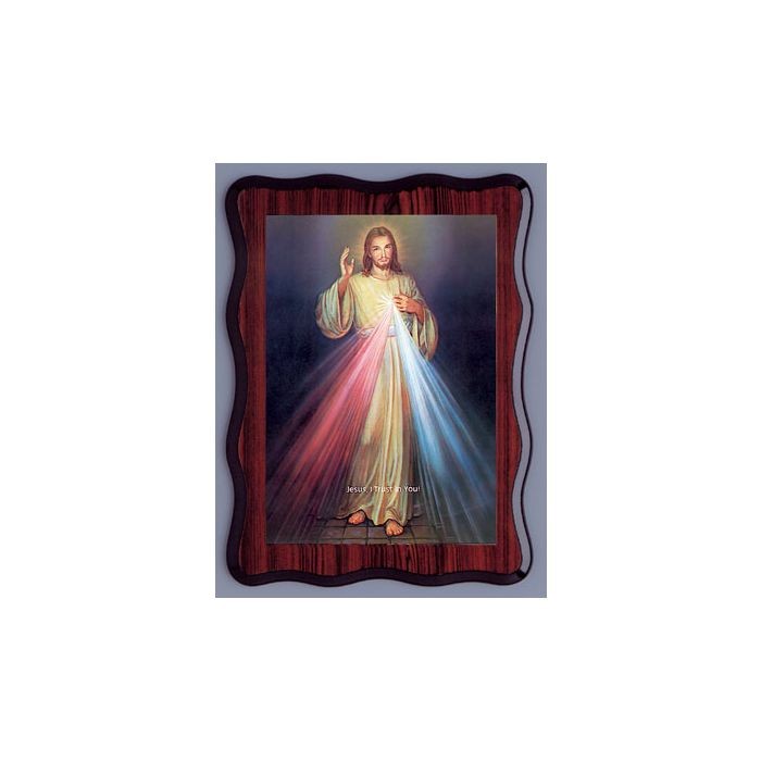 Laminated Picture Divine Mercy