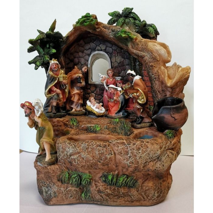 12" Nativity Set & Stable(WaterFountain)