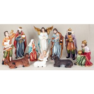 16" Nativity Set 11 pcs Polystyrene