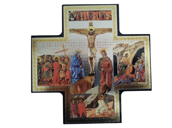 Wooden Cross Icon Crucifix