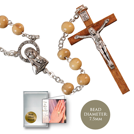 Rosary/Olive Wood with crucifix