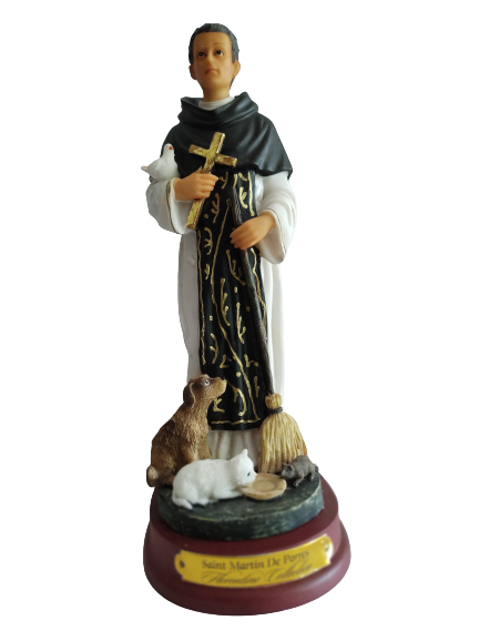 ST Matin D Poras statue 8 Inch