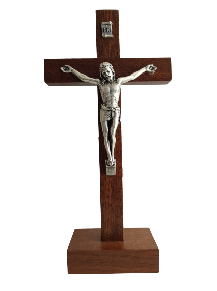 Wood and Metal Standing Cross