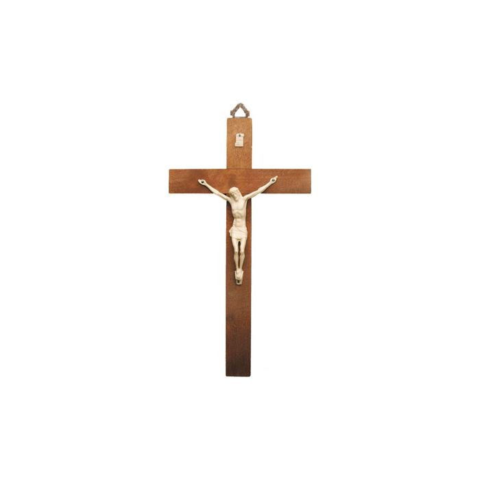 Wood Crucifix 10 inch/Plastic Corpus