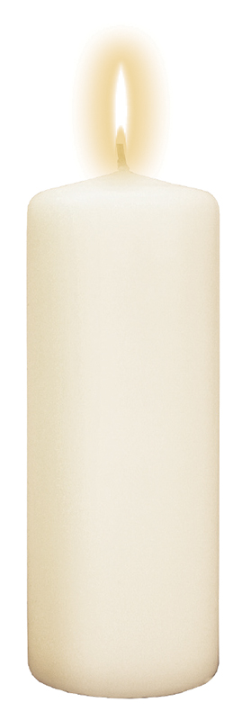 white Pillar Candle