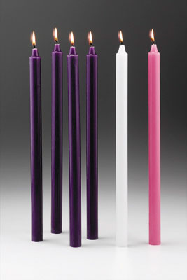 Advent Candle set 10 inch