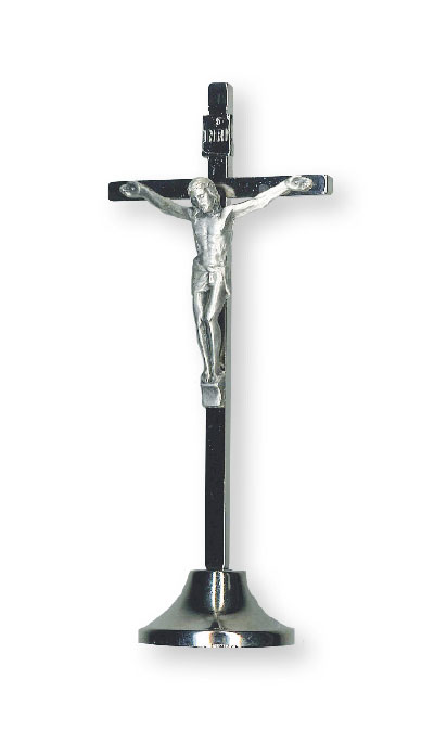 STANDING METAL CRUCIFIX 4 INCH