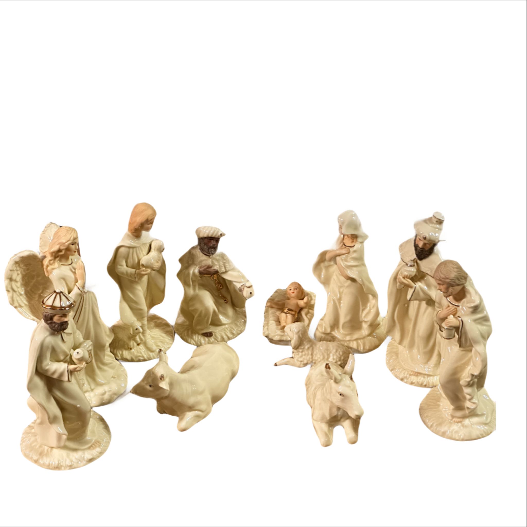 Ceramic Nativity set