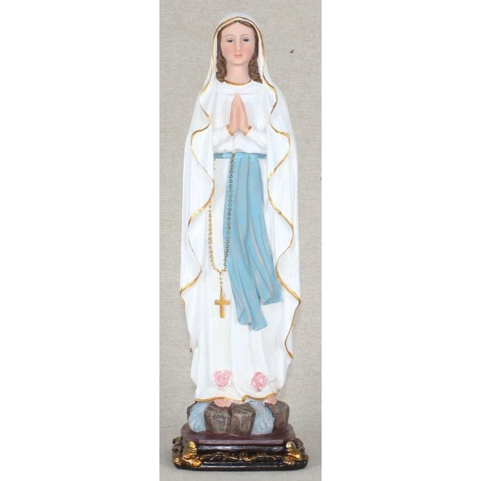12" Our Lady of Lourdes Statue(polyresin