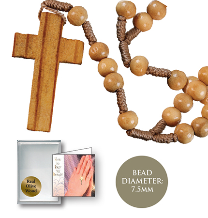 Rosary Corded With Olive Wood