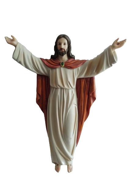 11" Hanging Risen Christ(polyresin)