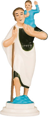 St Christopher magnetic statue