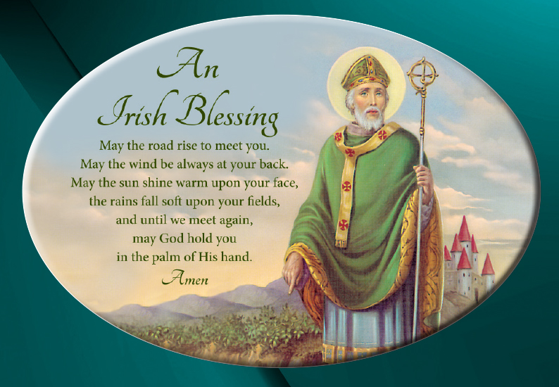 Ceramic Plaque of St Patrick