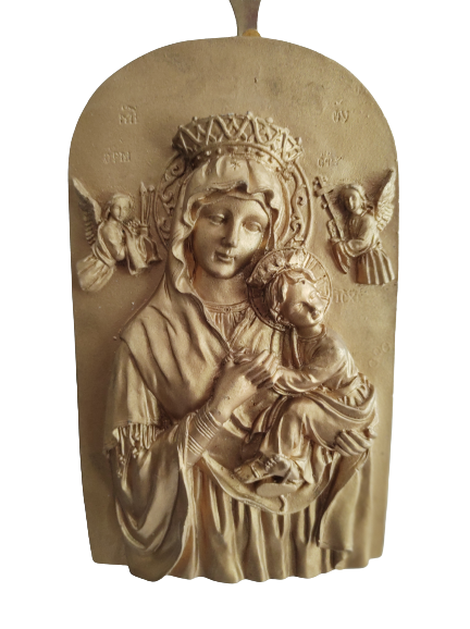 7'' Perpetual Help Gold Plaque