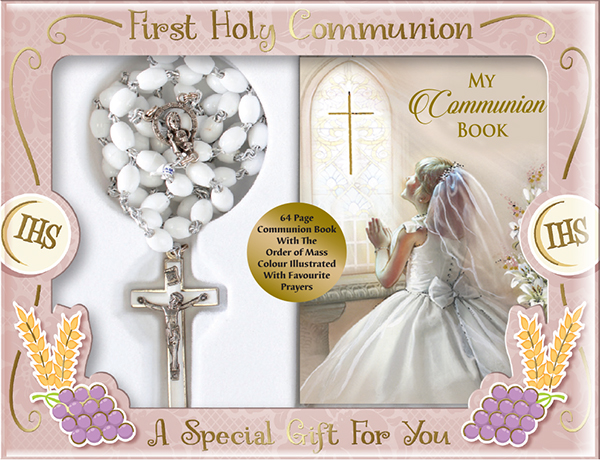 Communion Rosary with book