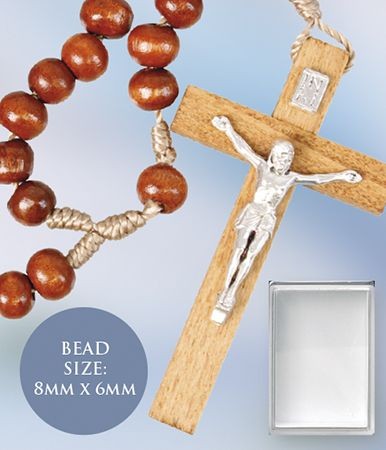 Rosary - Wood Corded