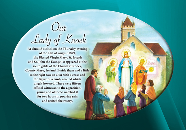 Ceramic Plaque of Our Lady of the Knock