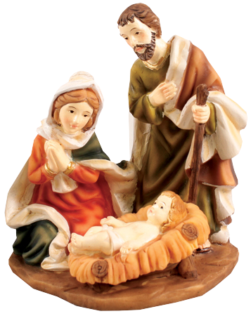 Nativity Set/Resin/Holy Family 4 1/2inch