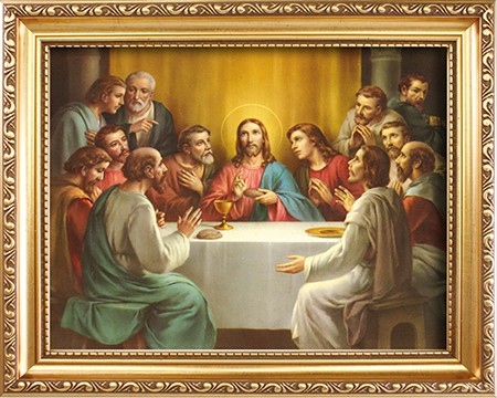 Wood Framed Picture/Last Supper